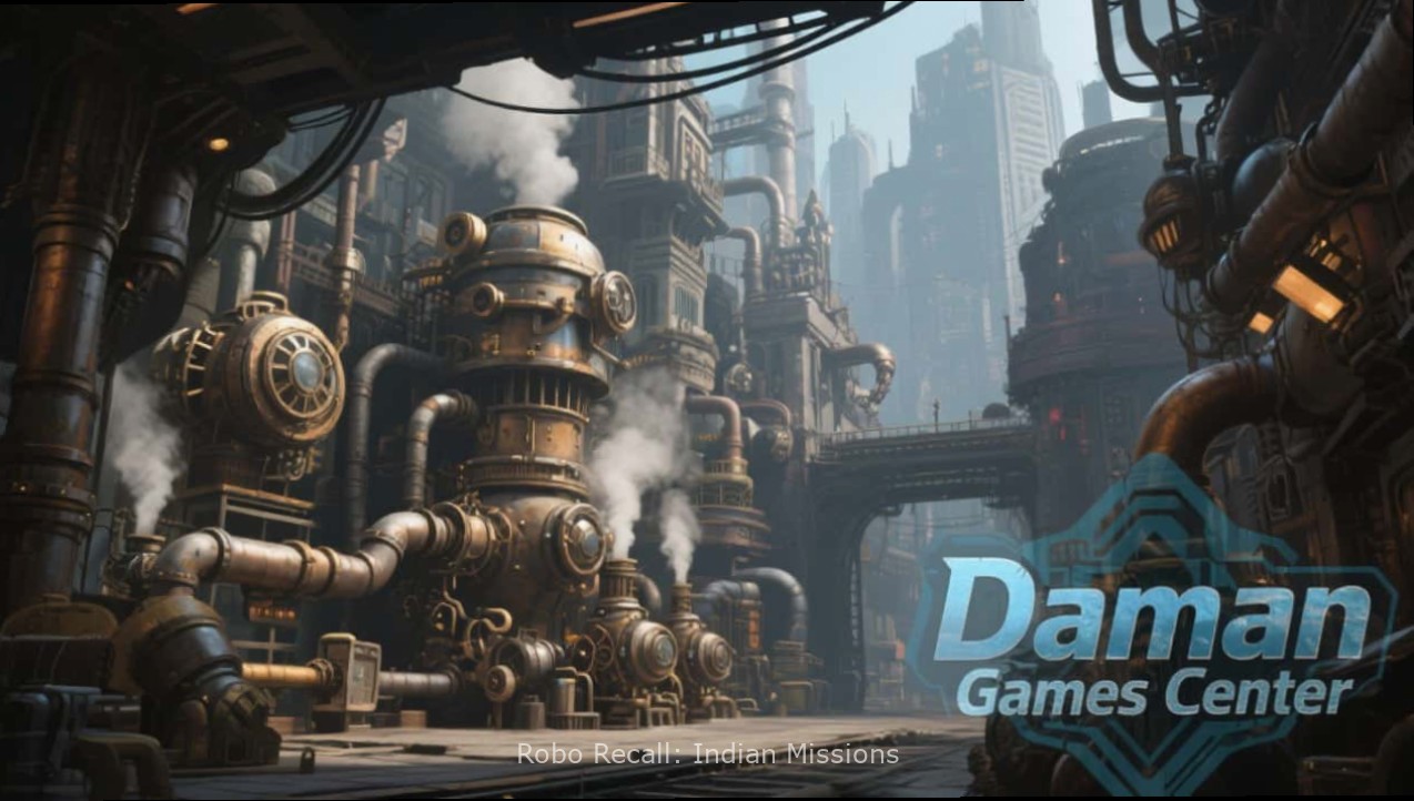 Robo Recall: Indian Missions Diwali Event Robo Recall: Indian Missions Diwali event showing game with festive decorations, diyas and rangoli patterns